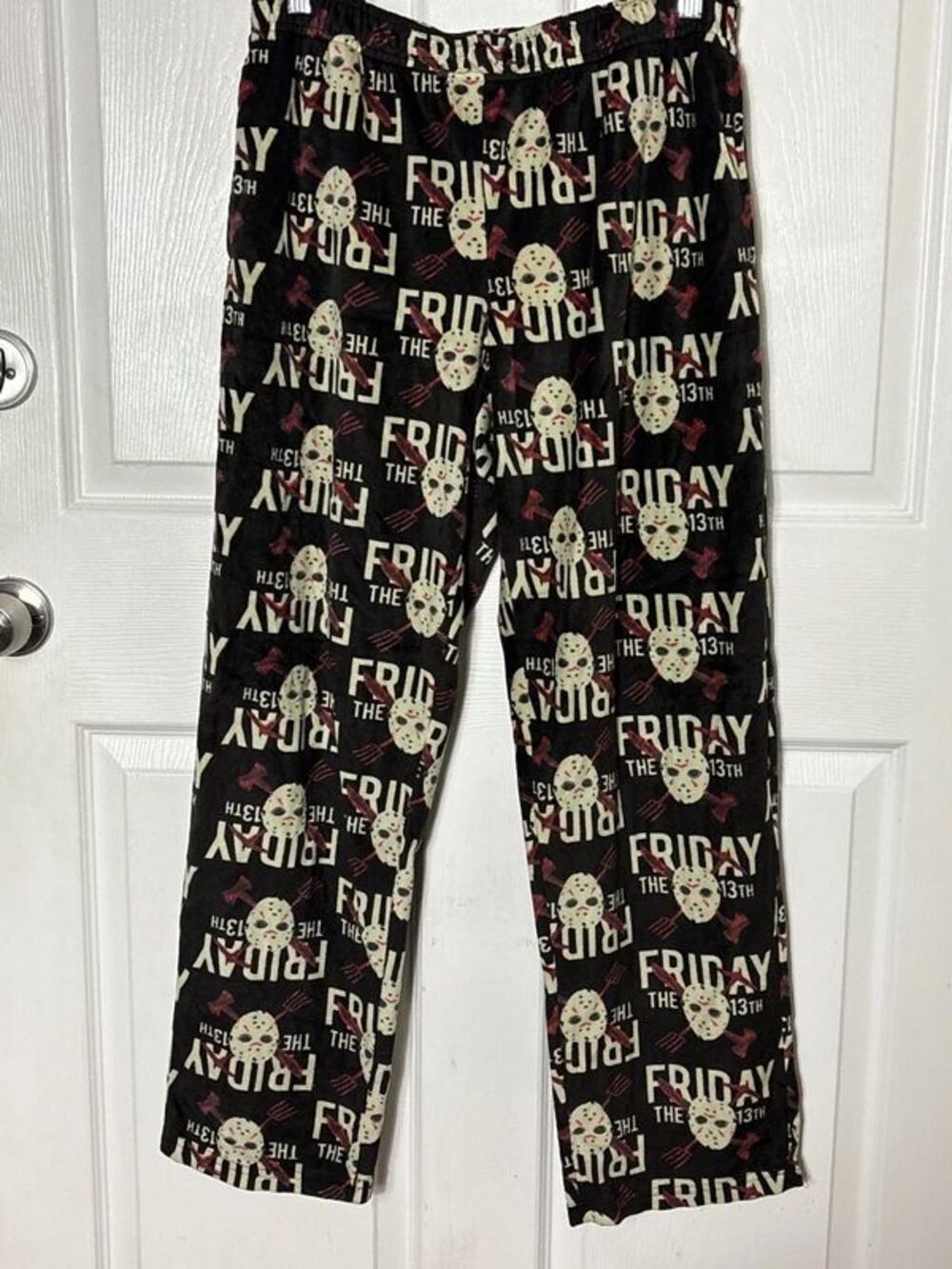 Friday the 13th pajama bottoms size Large Halloween pjs